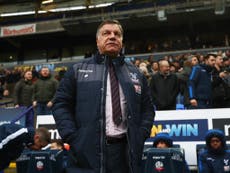 Sam Allardyce admits he is 'scared' that Crystal Palace could go down