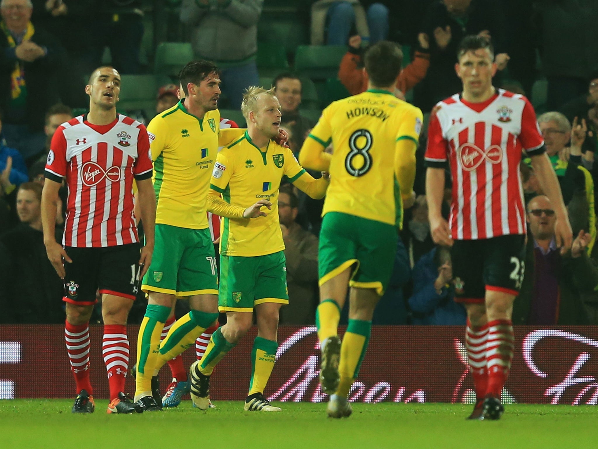 Steven Naismith's late equaliser secured a trip to the south coast for the Canaries