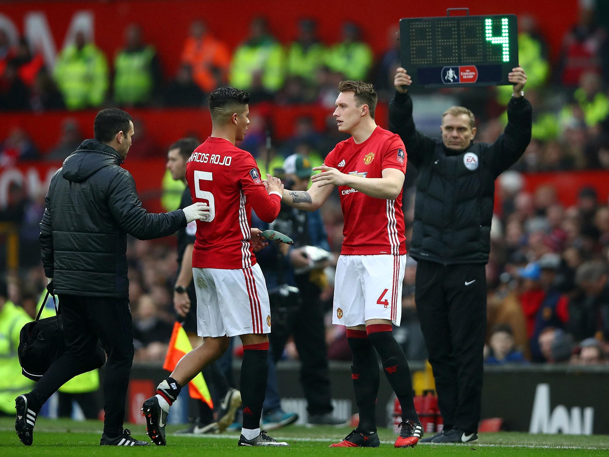 Rojo and Jones have formed a solid partnership at the back (Getty)