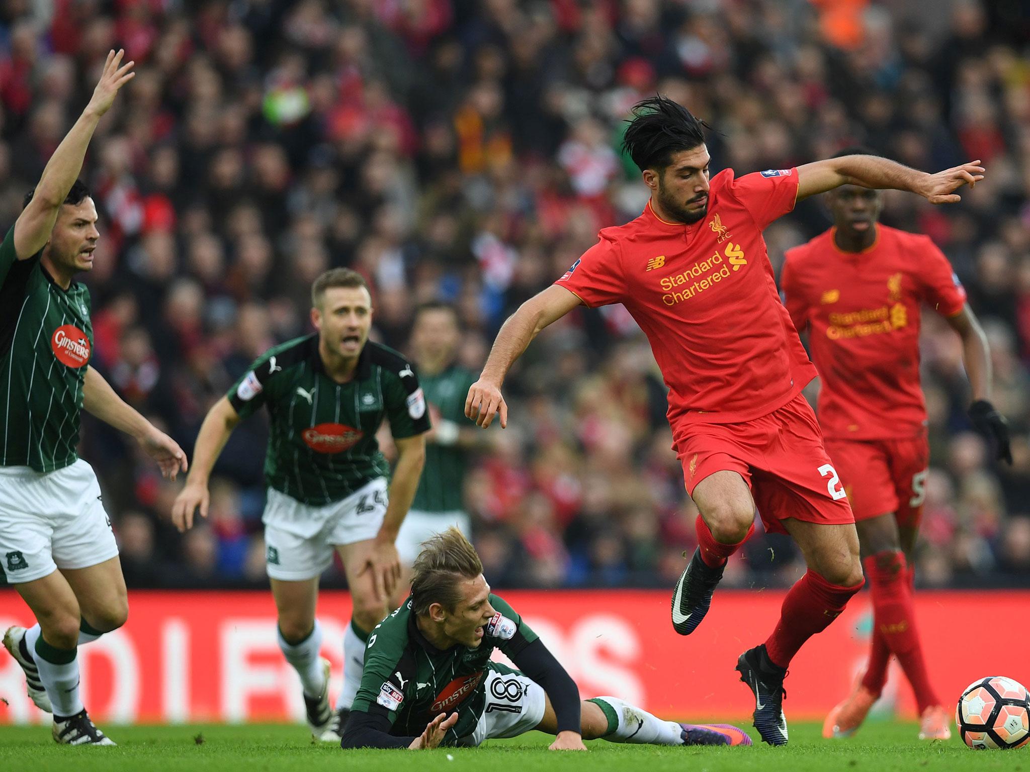Emre Can grabs hold of possession for Liverpool (Getty)