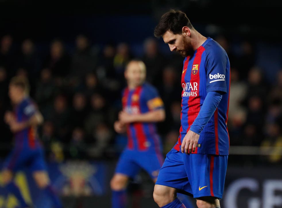 Lionel Messi's late free-kick salvaged Barcelona a point from their La Liga clash with Villarreal