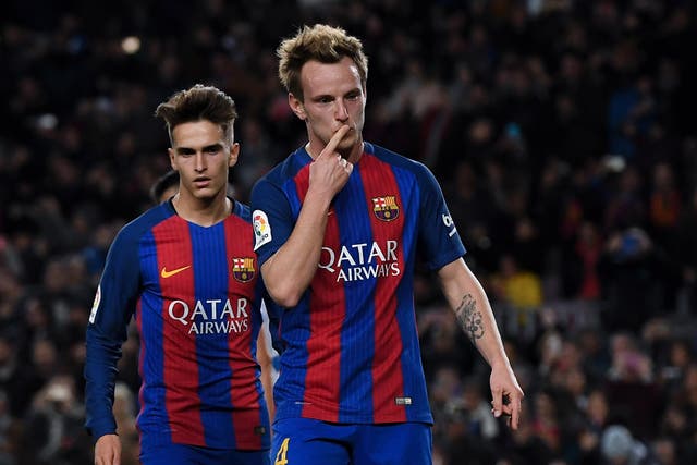 Rakitic was left out of the Barcelona squad on Sunday