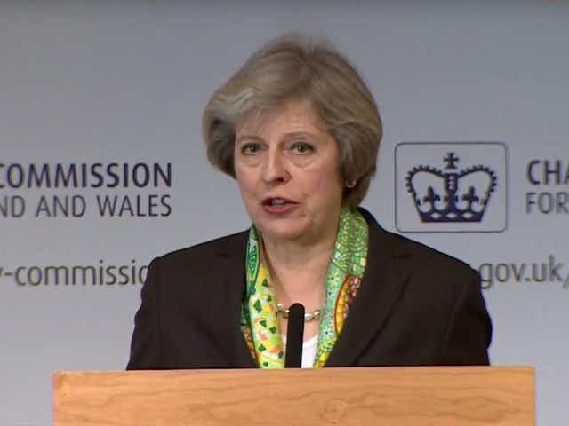 Theresa May pledged new initiatives for schools and employers to provide mental health support