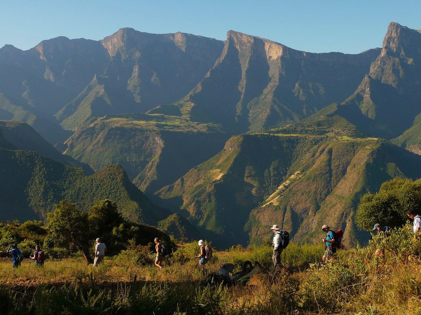 Trekking through the Simien Mountains National Park is spectacular, but trails are overused