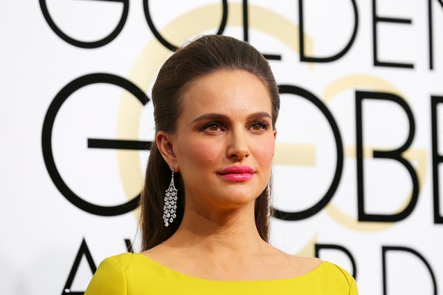 Actress Natalie Portman at the 74th Annual Golden Globe Awards in Beverly Hills on Sunday