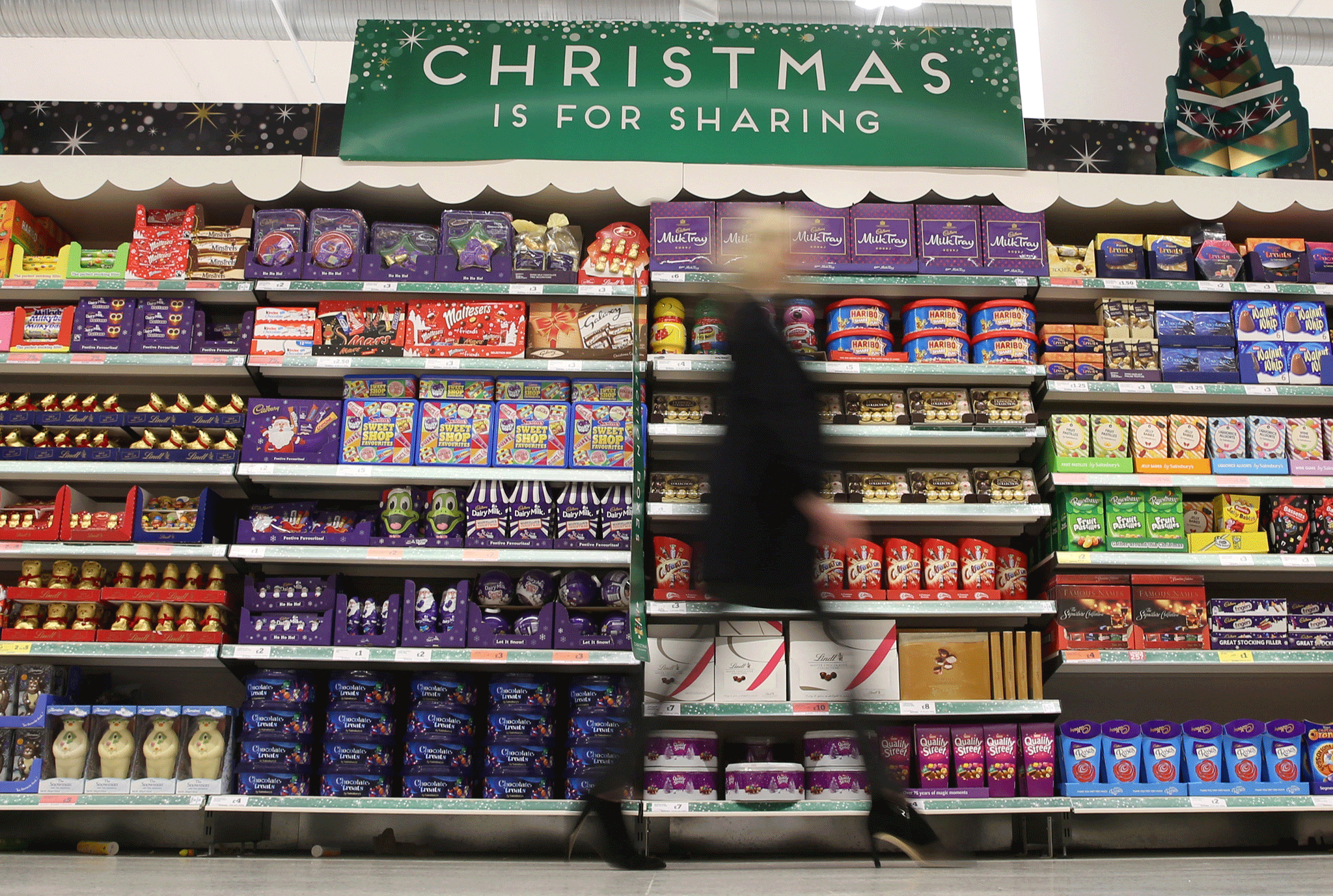 UK Christmas shoppers splashed out an extra £500m on groceries