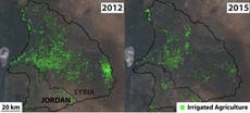 Damage to water supplies in Syria's war can be seen from space