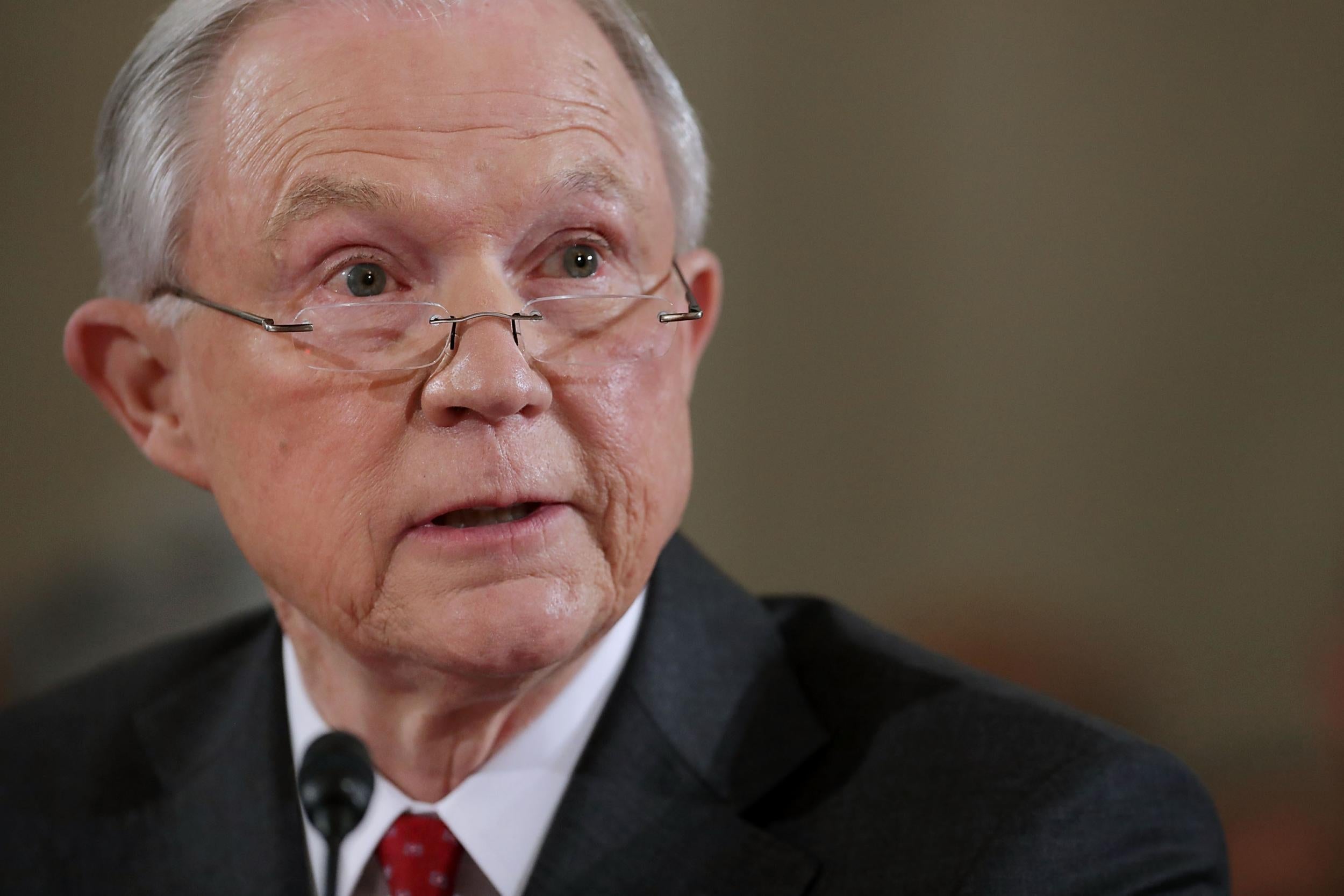 Mr Sessions said accusations of racism were 'damnably false charges'