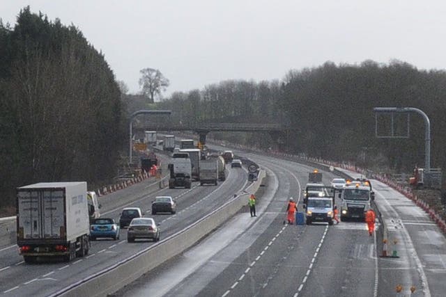 The accident took place on the M1 in South Yorkshire