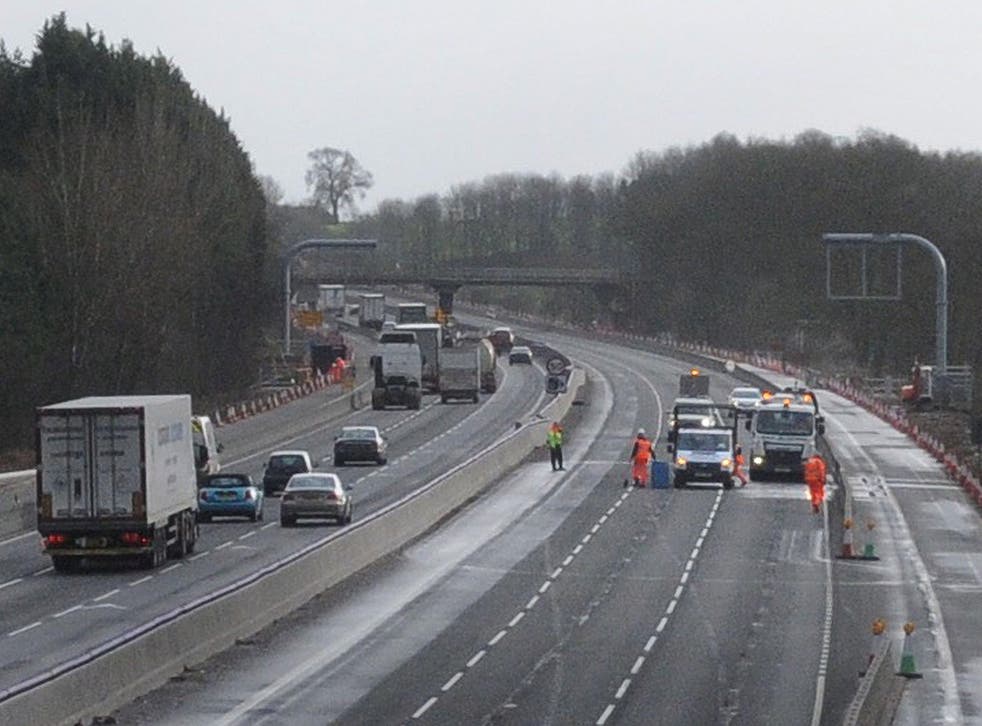 The accident took place on the M1 in South Yorkshire