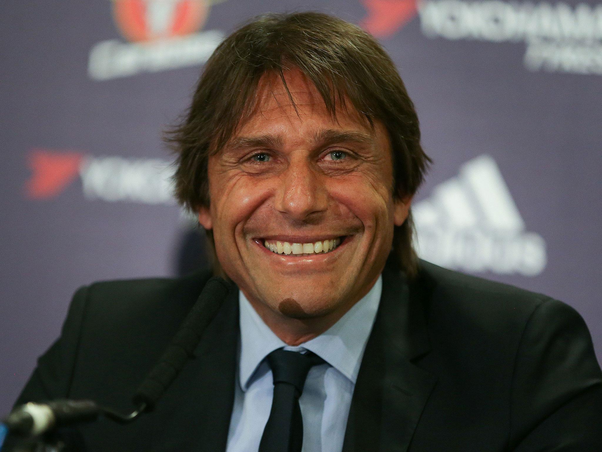 Conte was all smiles after another important win for Chelsea