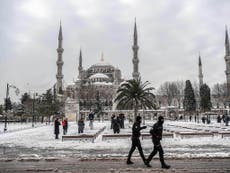 Snow brings hope to Istanbul: 'A moment when you can forget sadness'