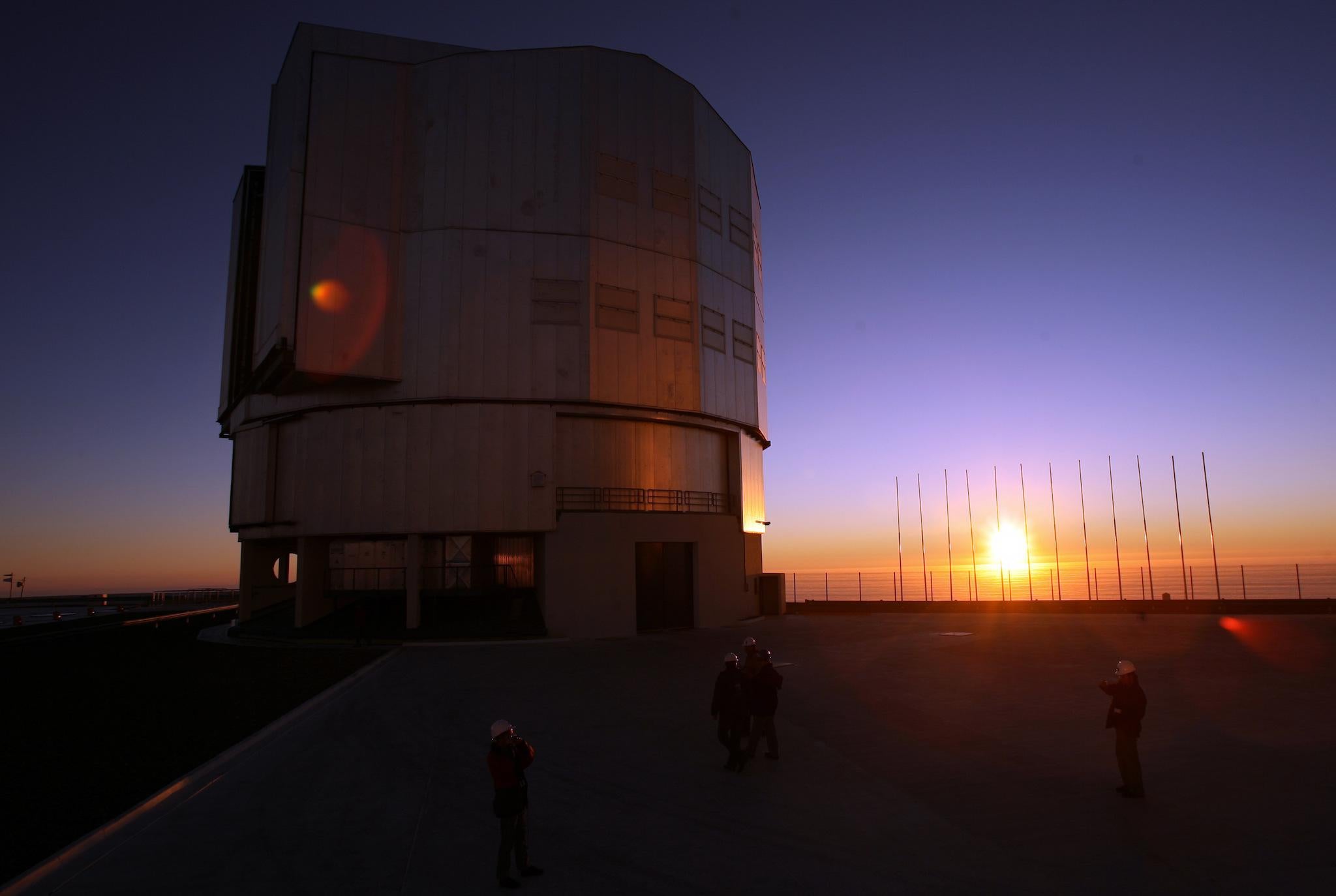 The Paranal Observatory, run by the intergovernmental European Southern Observatory (ESO) in the Atacama Desert, northern Chile