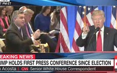 Trump in angry exchange with CNN reporter as tycoon refuses question