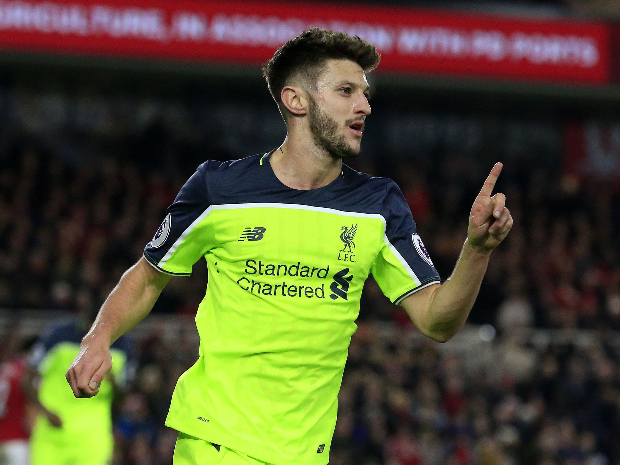 Lallana has impressed for Liverpool this season