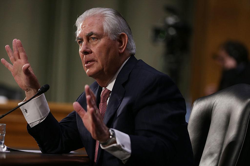Rex Tillerson apparently believes it is important to have a 'seat at the table' during international talks on climate change