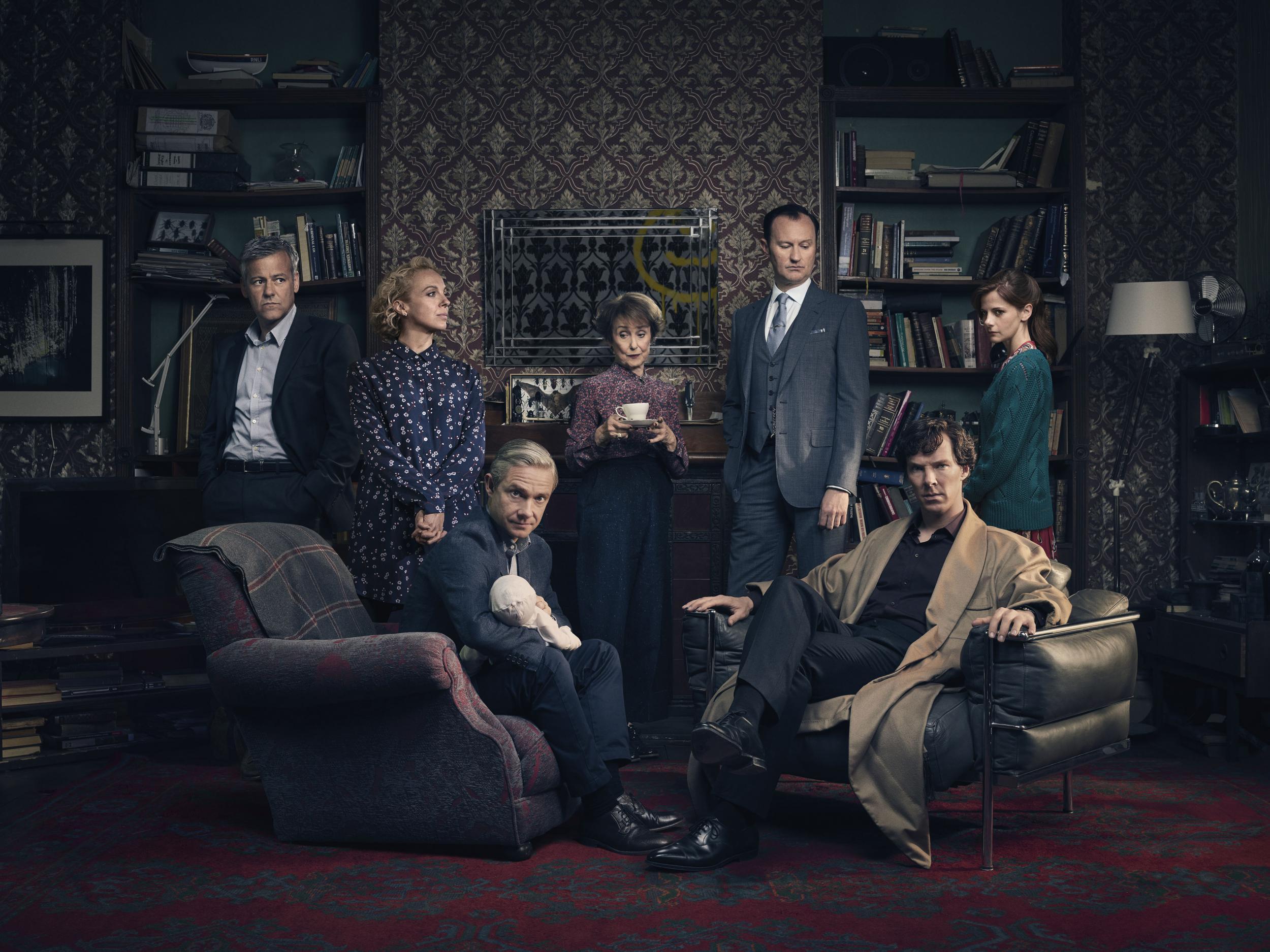 The main cast of Sherlock
