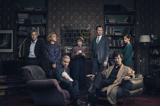 The main cast of Sherlock 