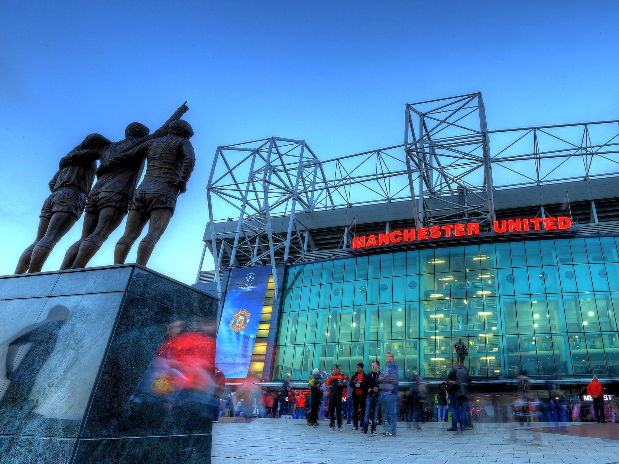 Old Trafford, the home ground of Manchester United