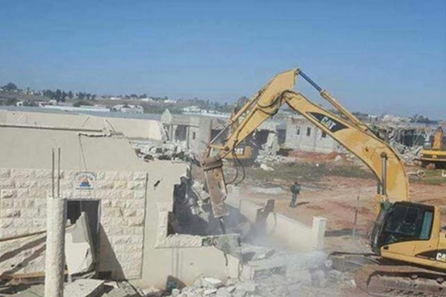 Eleven homes in Qalansawe, a Palestinian-Arab city in central Israel, were demolished on Tuesday, January 10, 2017 