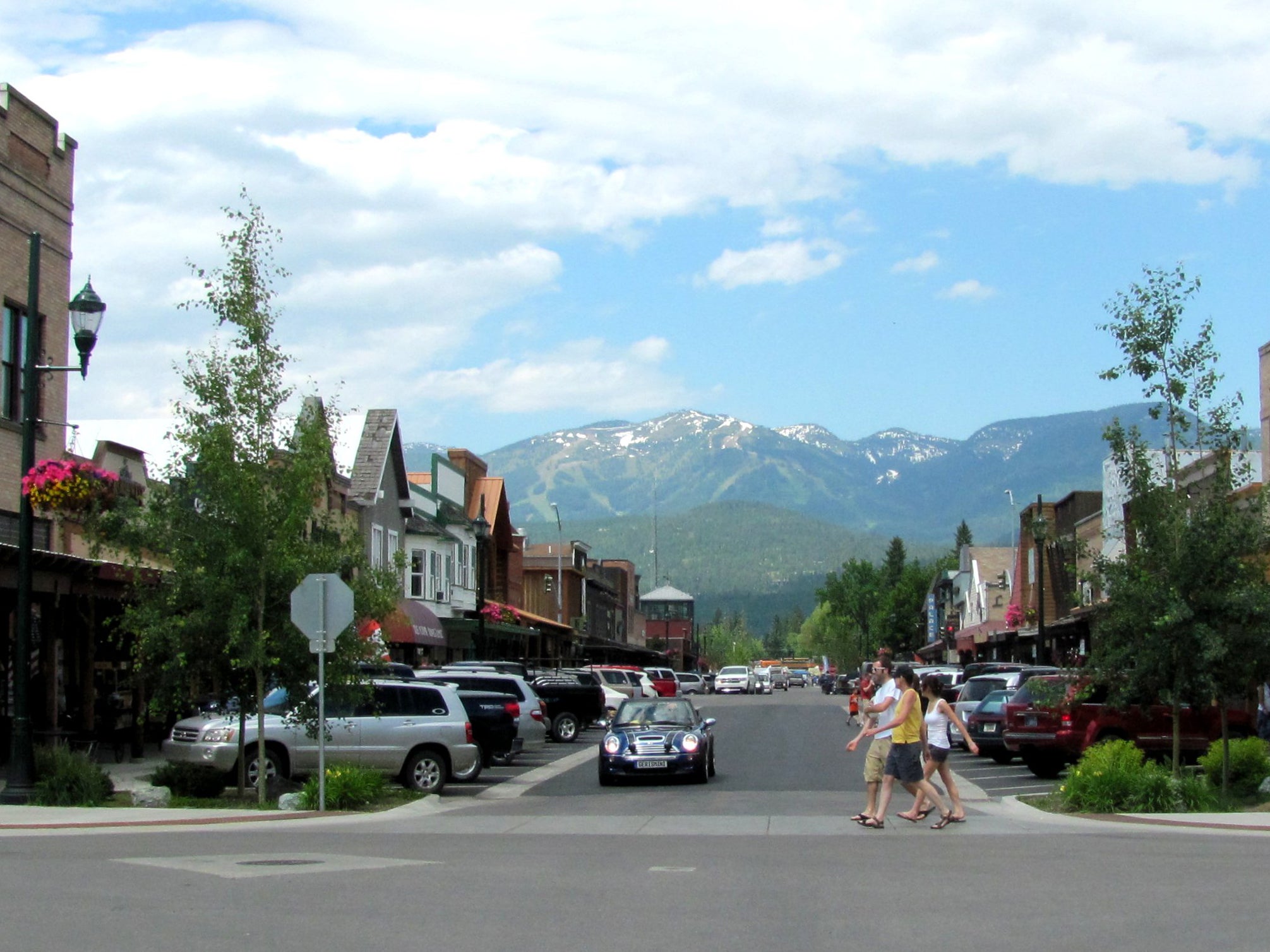 Downtown Whitefish, the hometown of prominent white supremacist, Richard Spencer