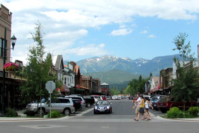 Whitefish, Montana, is a small town in the Rocky Mountains