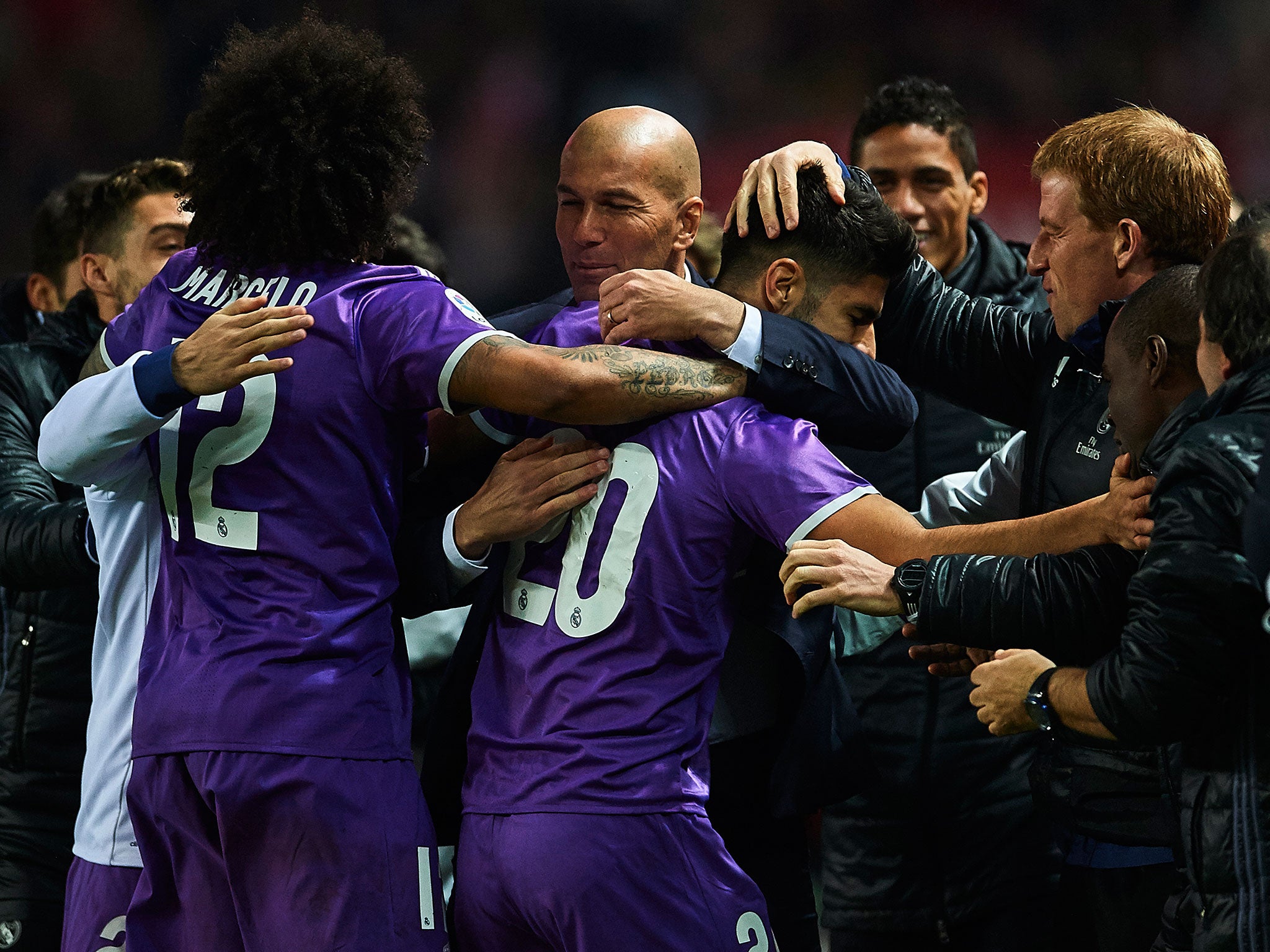 The 40 matches unbeaten under Zinedine Zidane is a new Spanish record