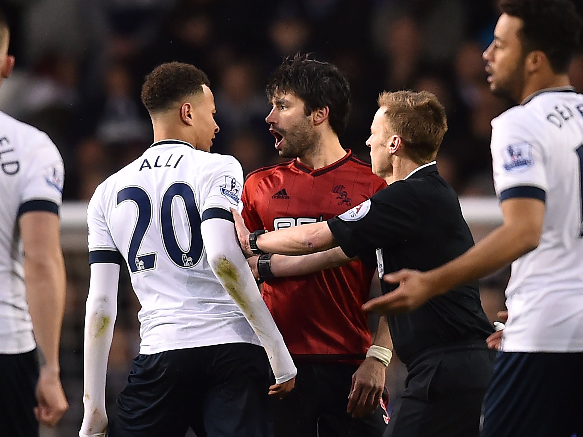 Alli was caught on camera punching Yacob