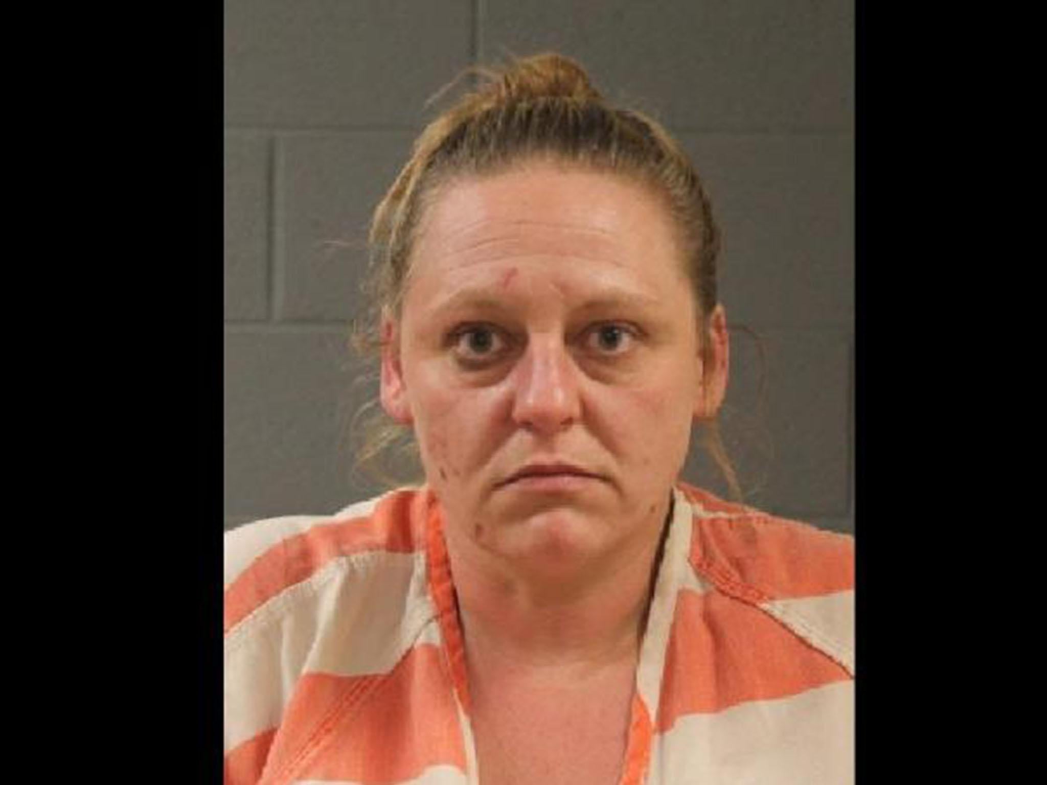 Brandy Jaynes, 36, allegedly locked her son in an upstairs bathroom for two years