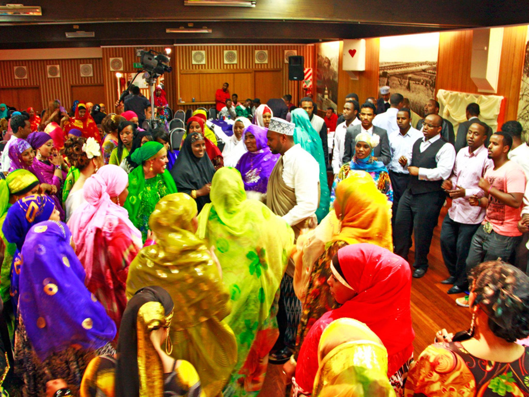 A wedding of Somali migrants in Wellington