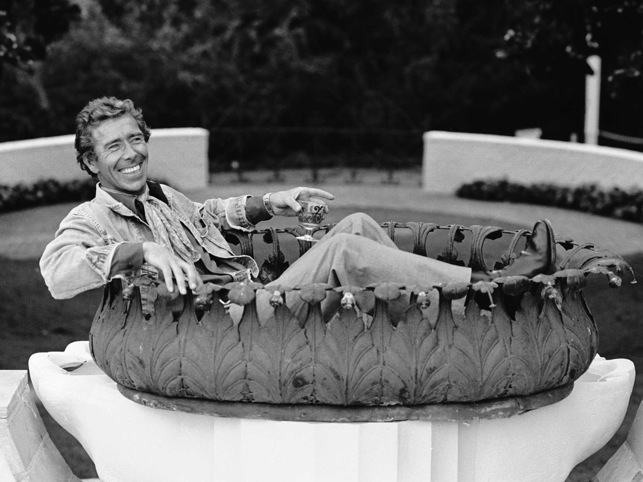 Lord Snowdon, pictured in Peter Sellers's garden in the mid-1970s, was known for being a ‘free spirit’