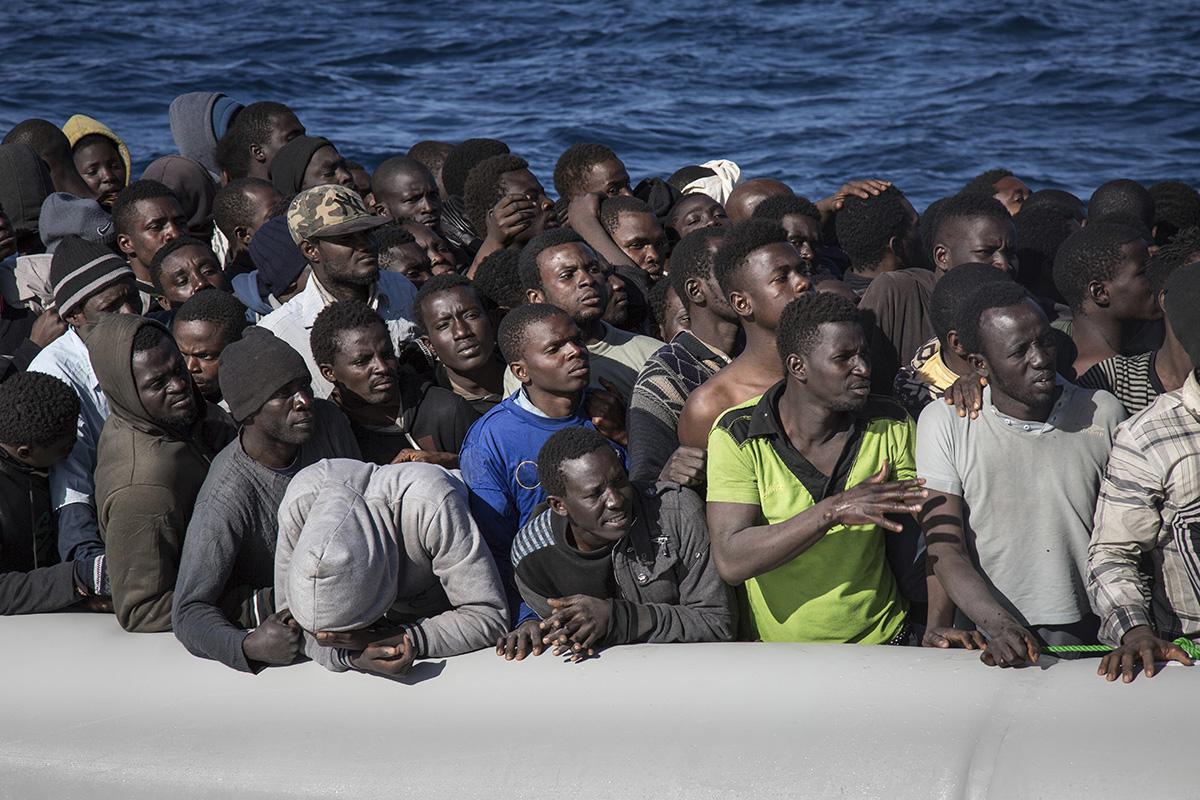 The MV Aquarius search and rescue vessel operated by MSF and SOS Mediterranee picked up 183 male and 10 female migrants, thought to have originated from African countries including Nigeria, Gambia and Senegal