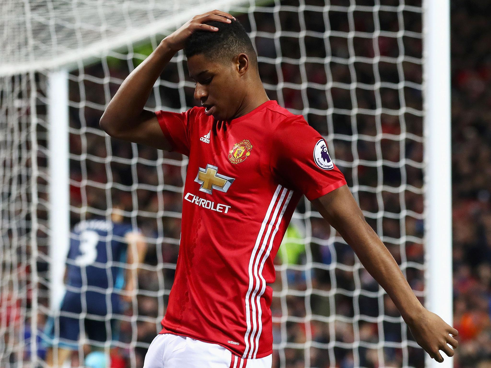 Rashford has scored six goals for United this season