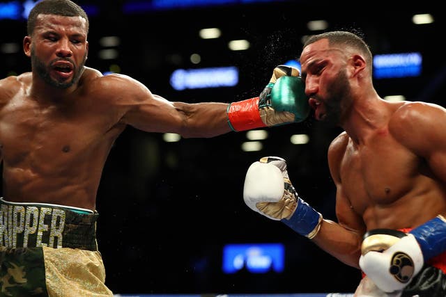 DeGale went down after a heavy hit in the last round