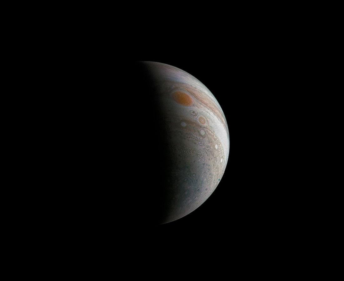 Jupiter as seen from the Juno spacecraft