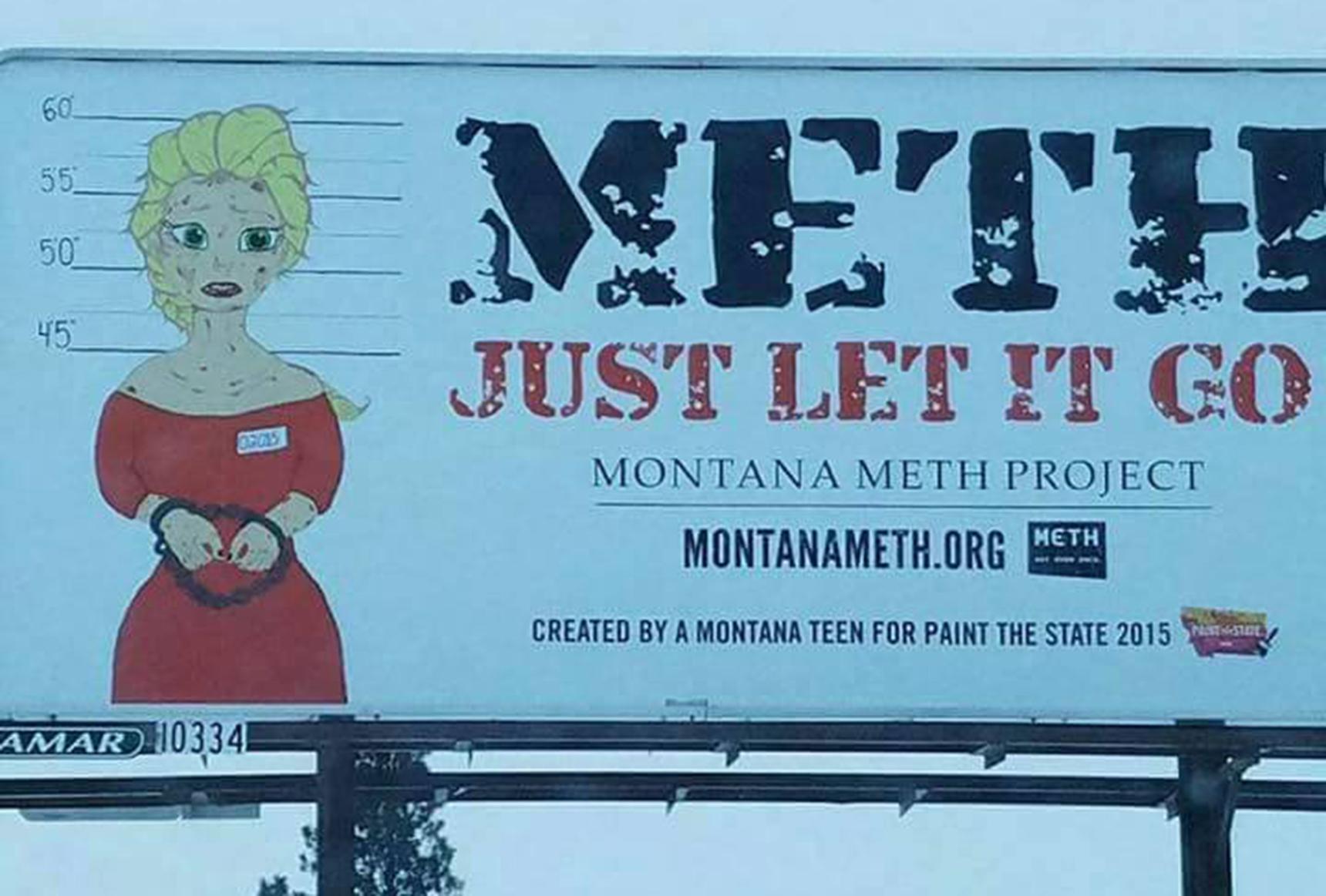 Elsa From Frozen Was Used On Billboard About Meth Addiction Indy100 Indy100