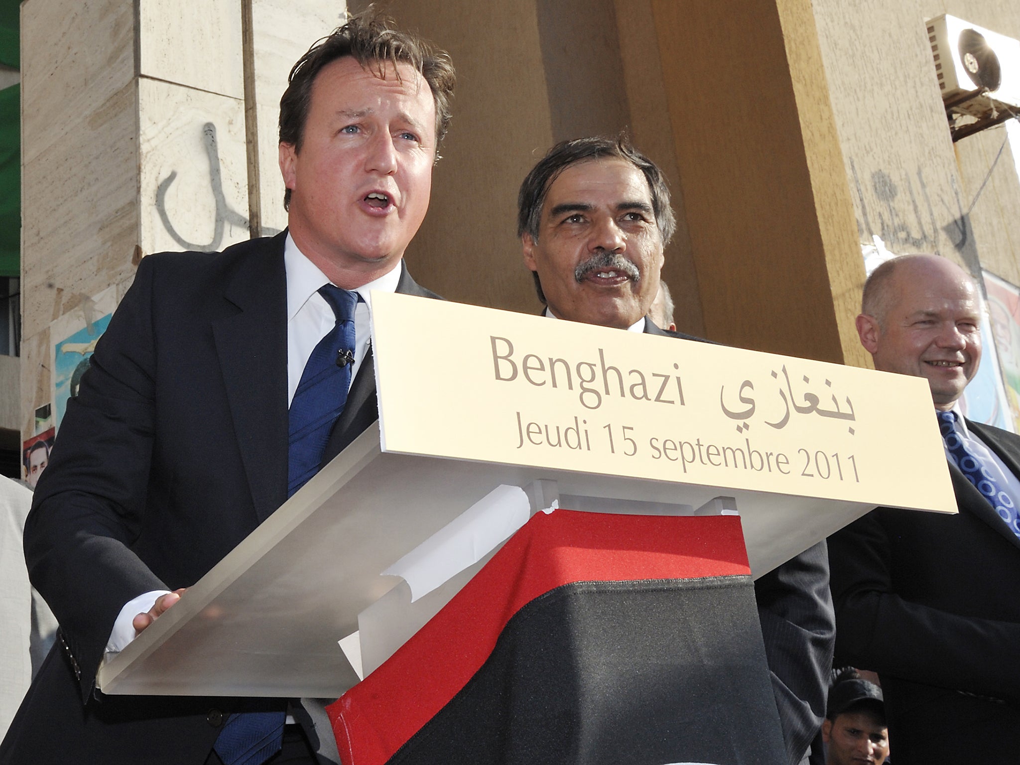 ‘S*** show’: David Cameron told Libyans in 2011, “Britain and France will stand with you as you build your country and build your democracy” following an intervention that was criticised by Barack Obama