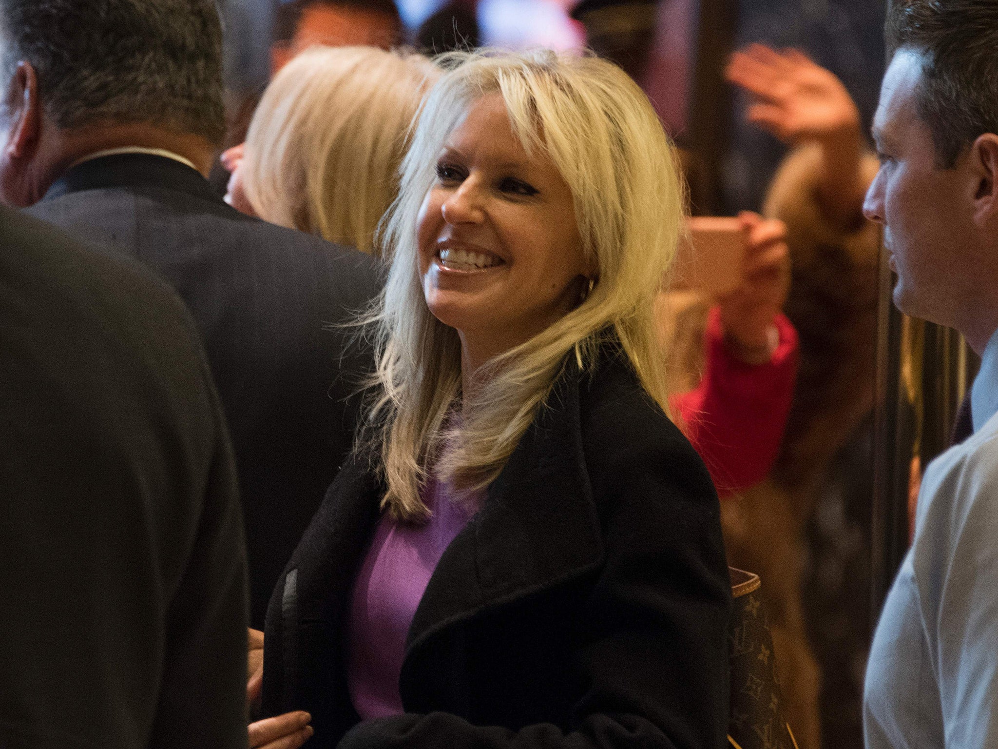 Monica Crowley following a meeting at Trump Tower in December