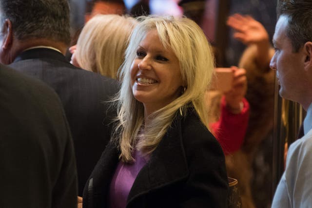 Monica Crowley following a meeting at Trump Tower in December