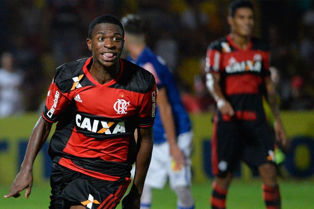 Vinicius Junior is one of Brazil's most highly-rated teenagers