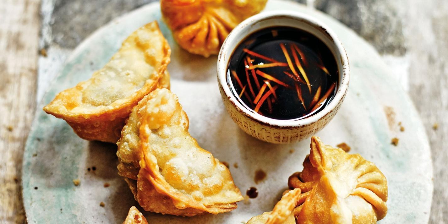 These Chinese dumplings with a shiitake and chive filling take just five minutes to cook through