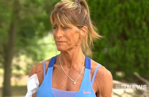 Debbie Urquhart, a personal trainer and former bodybuilding champion from Melbourne, was set upon by a two-metre tall male kangaroo