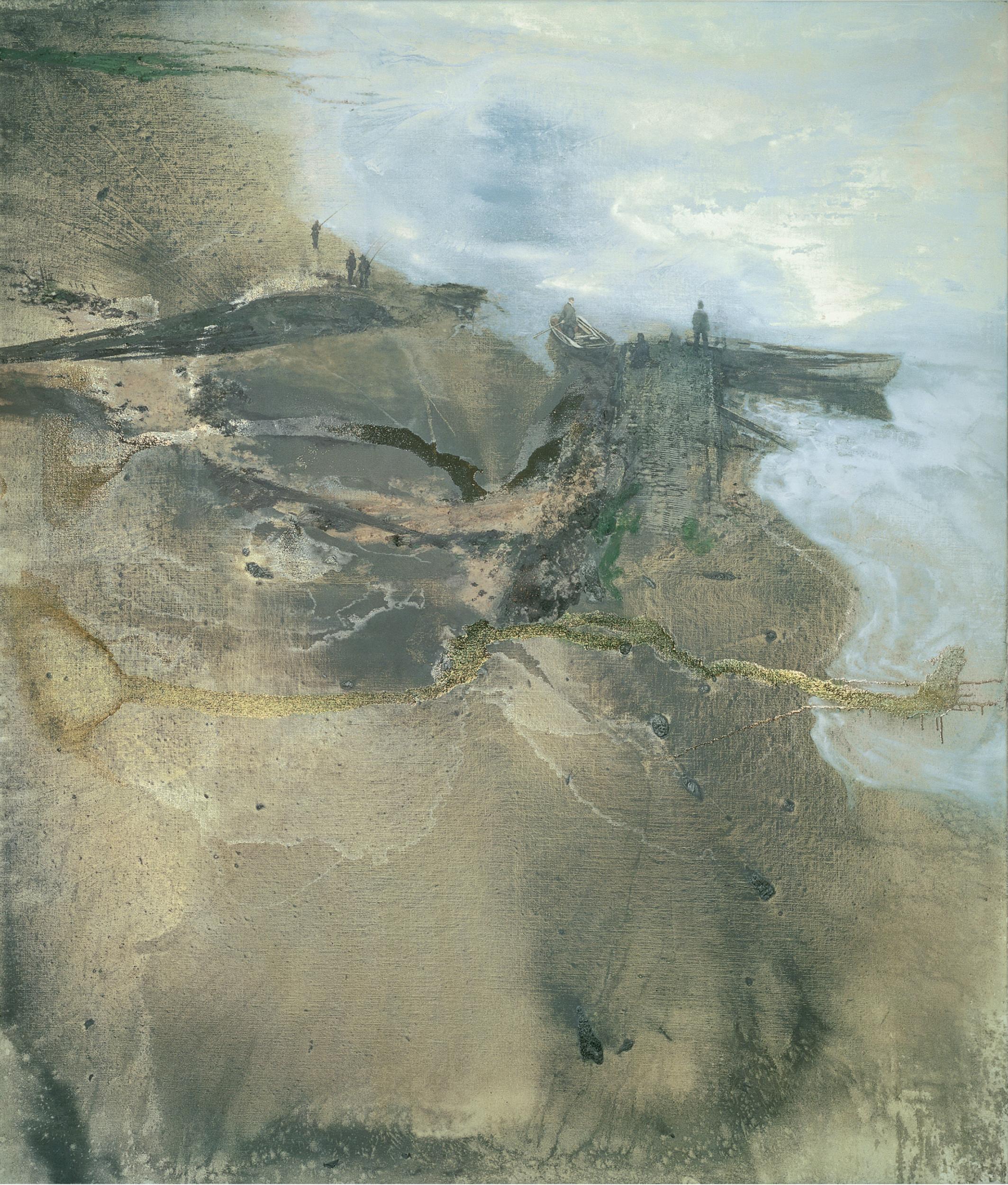 
Michael Andrews ‘Thames Painting: The Estuary’, 1994 – 1995 Oil and mixed media on canvas 