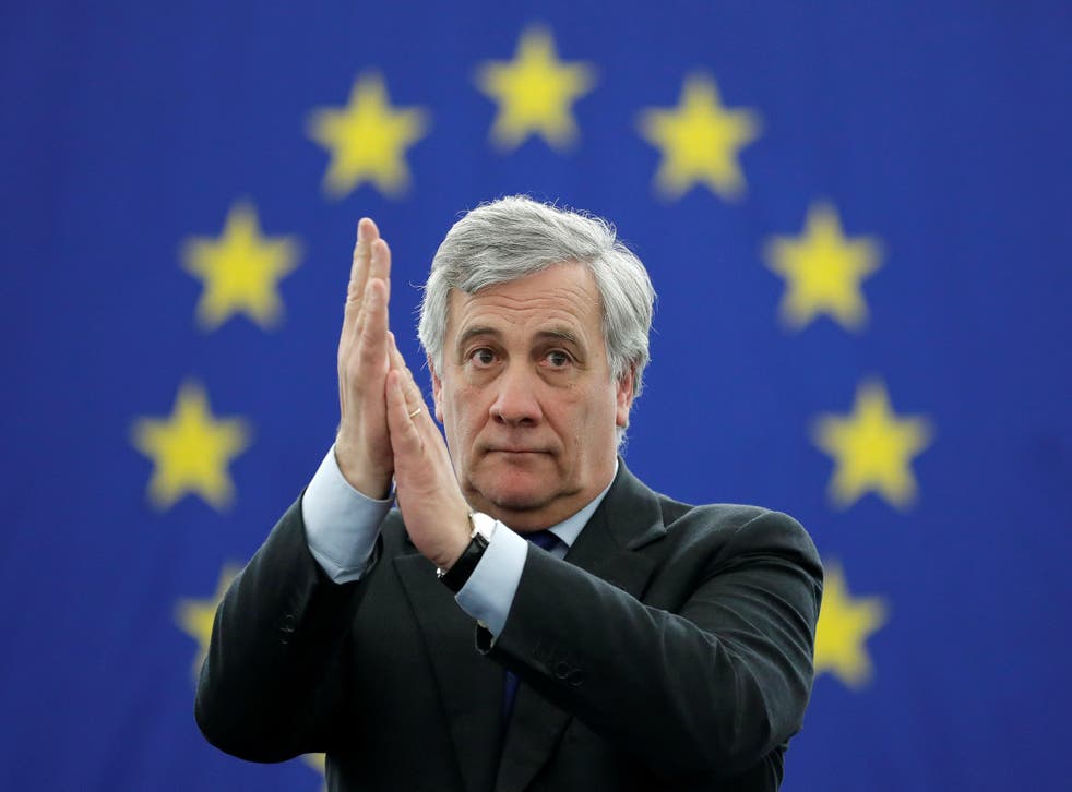 Newly elected European Parliament President, Antonio Tajani