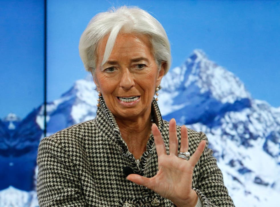 Ms Lagarde was speaking at a session on how to fix the middle class crisis