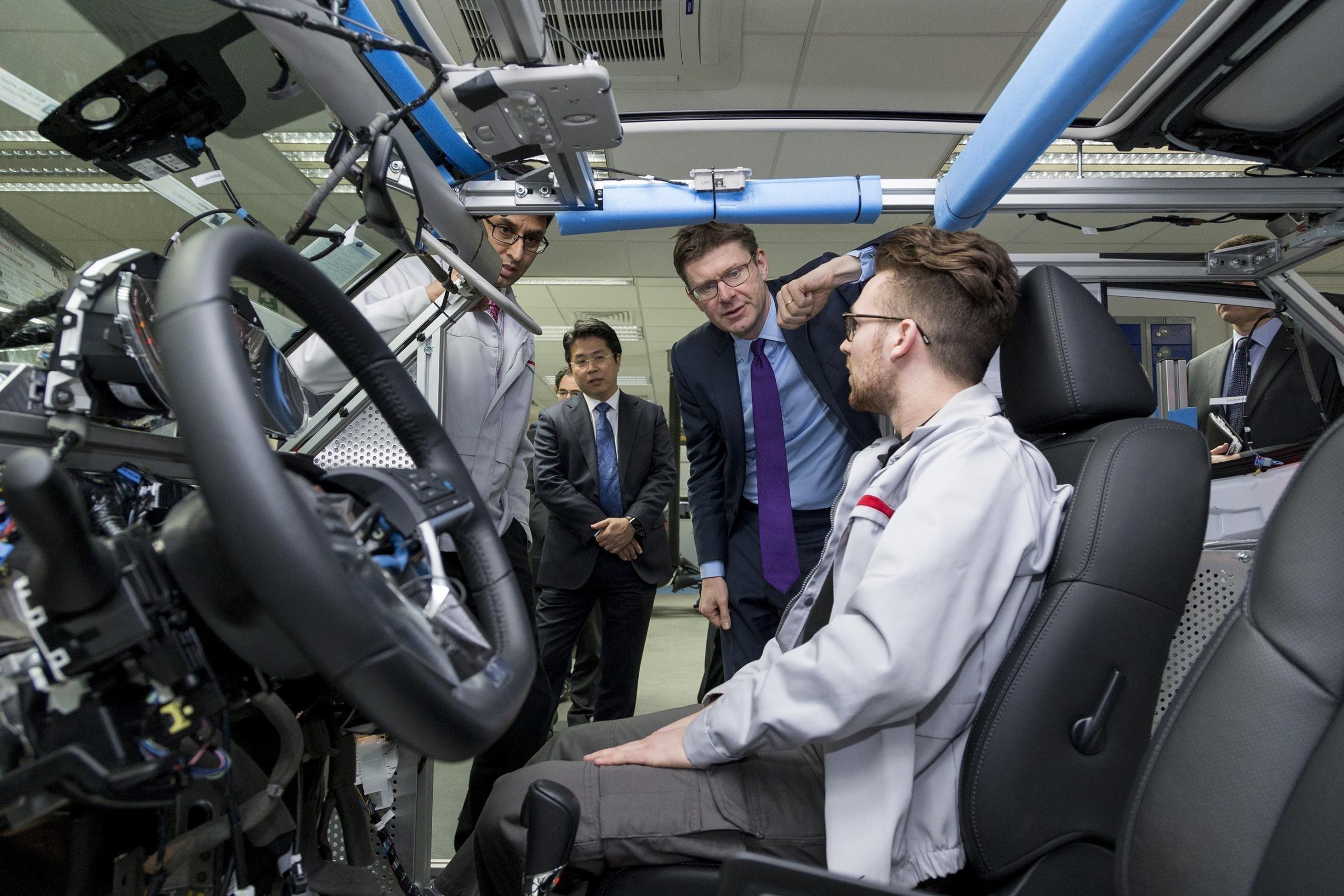 UK Secretary of State Greg Clark visits Nissan’s European R&D headquarters to discuss future technology rollout in UK auto industry