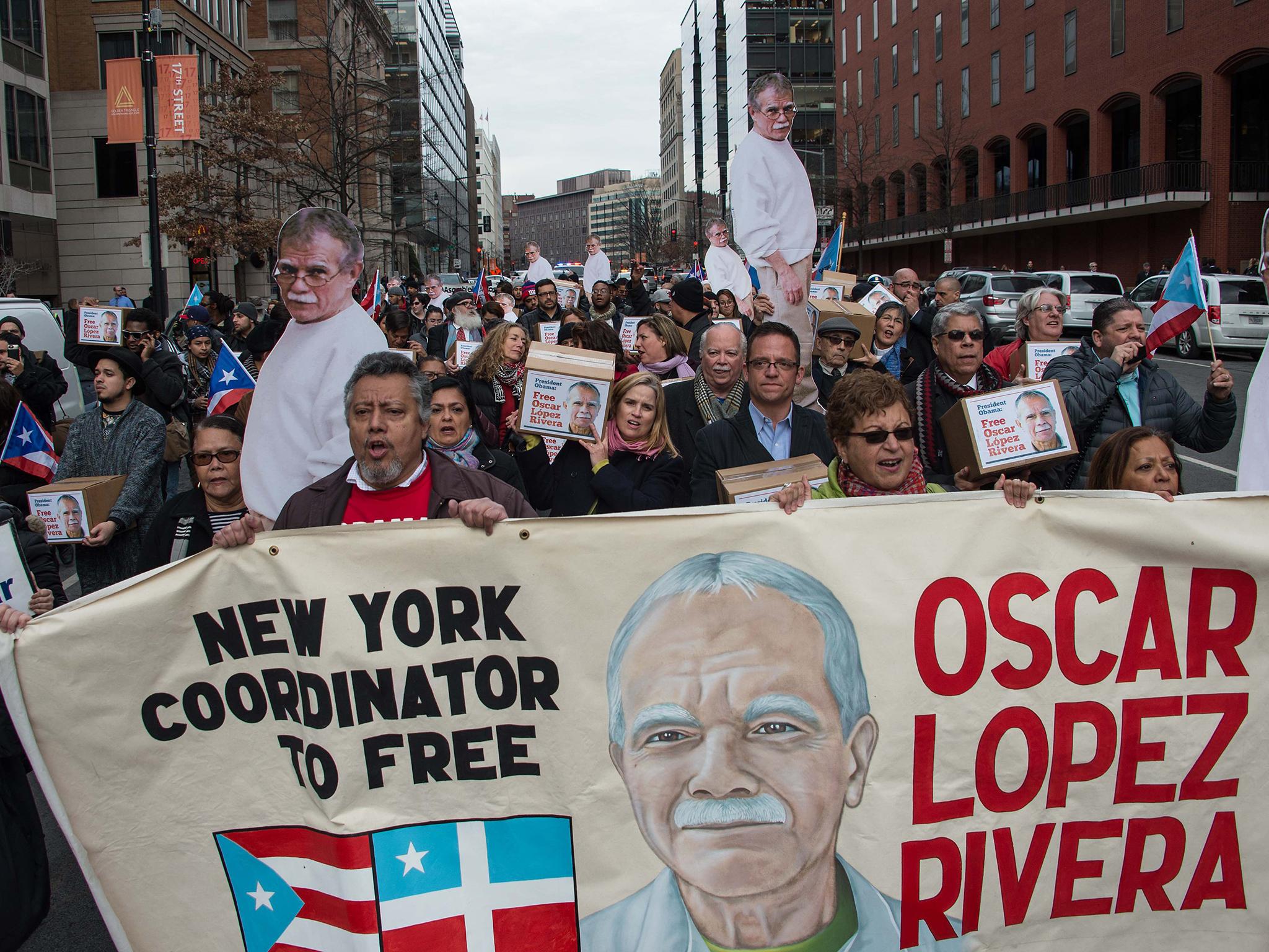Campaigners have fought for many years to secure the release of Oscar Lopez Rivera