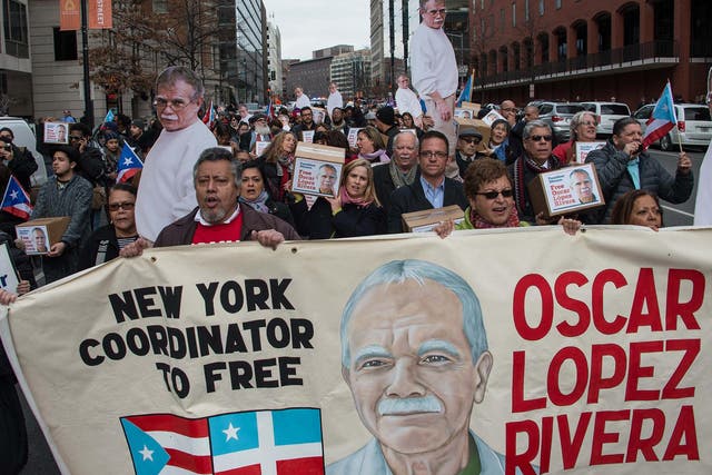 Campaigners have fought for many years to secure the release of Oscar Lopez Rivera