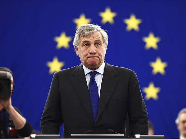 The European Parliament's President Antonio Tajani