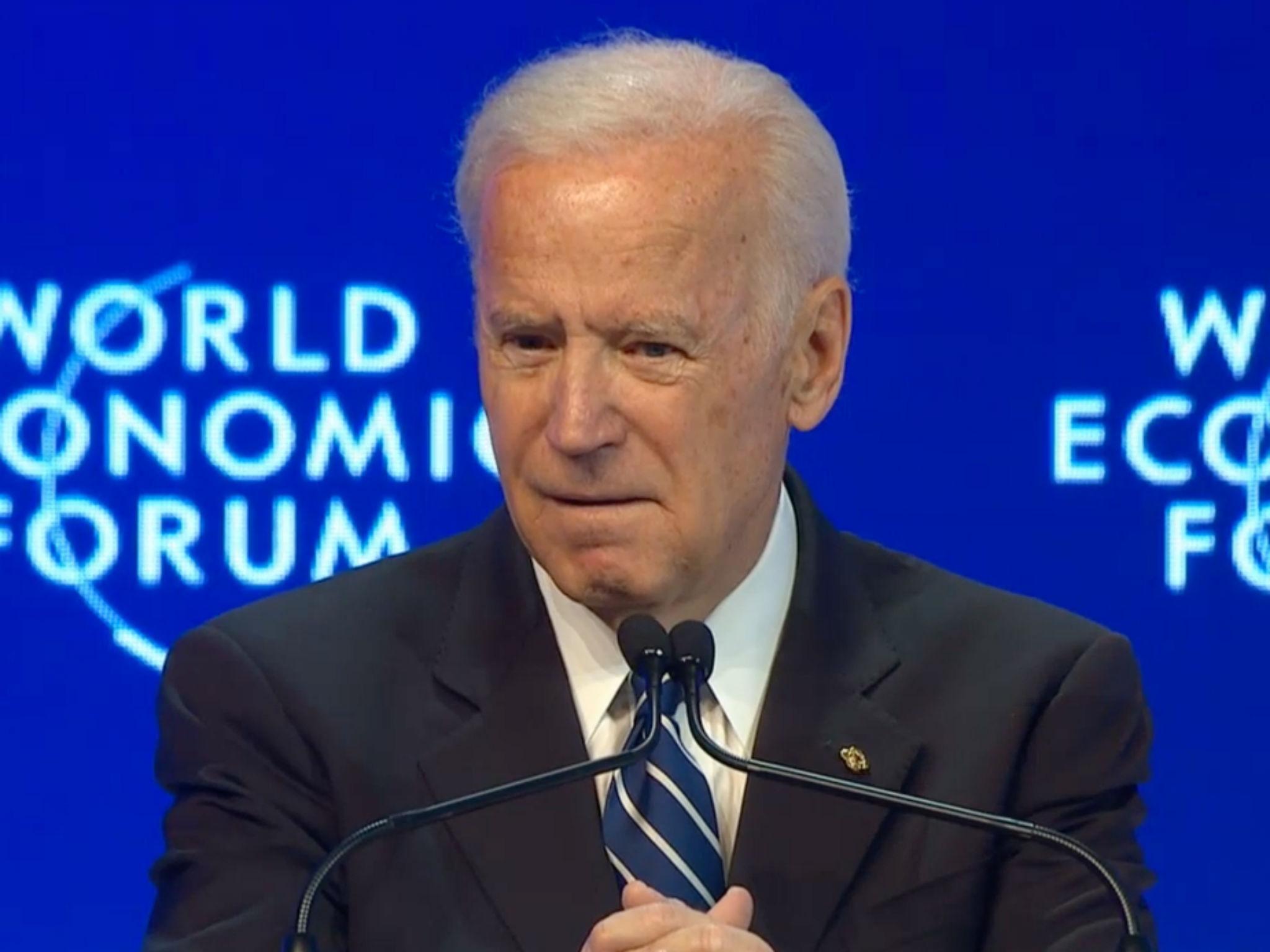 Mr Biden said that all nations would have to face the same path as the US